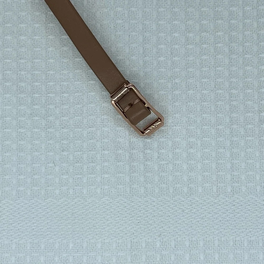 NWOT💍 Michael Kors Leather Double Wrap Bracelet Tan/Rose Gold